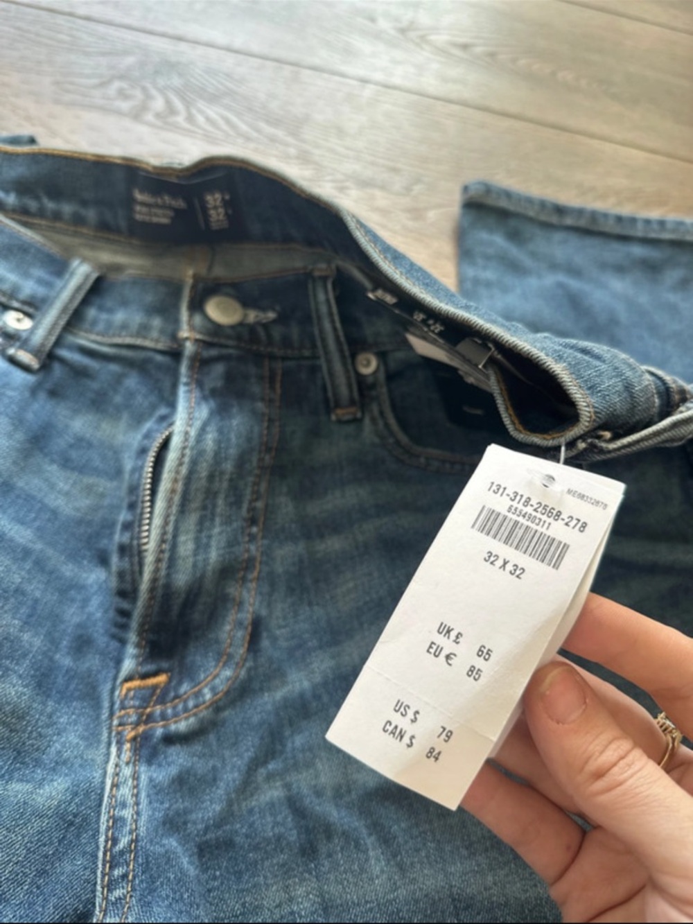 Abercrombie & Fitch Medium Blue Straight-Leg Jeans